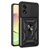 For Oppo A38 4G Case PC+TPU Anti-fall Kickstand Phone Cover with Slide Lens Lid