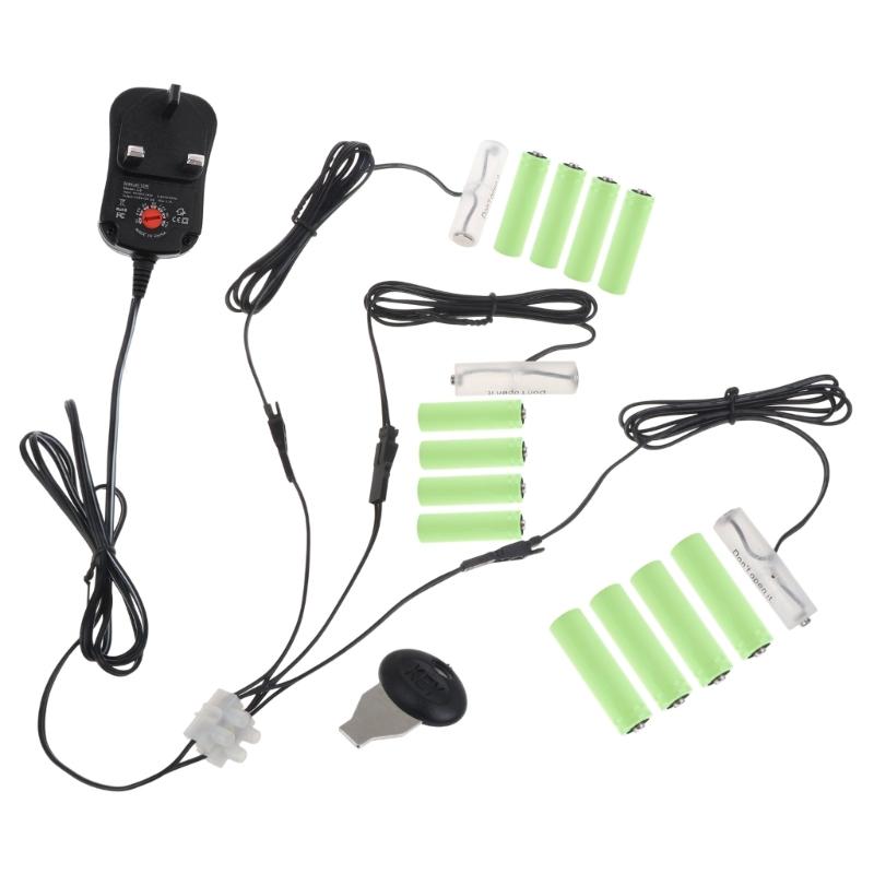 3V-12V Adjust LR6 AA Battery Eliminator Cable for AA battery Powered Radio Gameboy Lamp Remote Controls Cordless phones