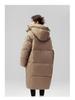 Women's Mid-Length Hooded Down Coat - Korean Style, Plus-Size, Thick Winter Outerwear