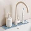 Silicone Faucet Drain Pad Splash Proof Anti-slip Sink Splash Guard Flexible Foldable Countertop Storage Tray Bathroom