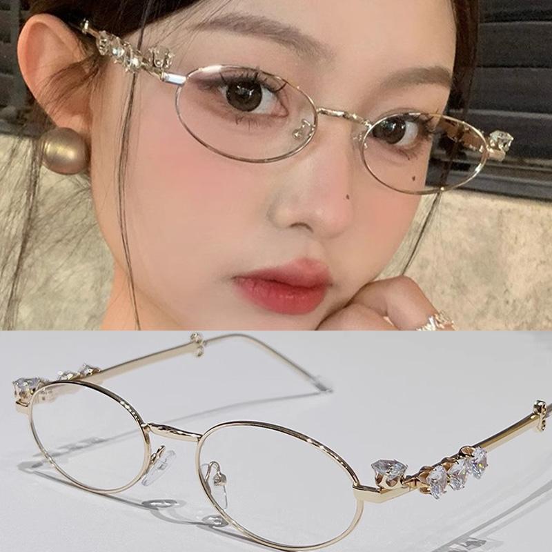 

Fashion Small Square Glasses Frame for Women Metal Anti-blue Bayonetta Glasses Japanese Men Retro Trendy Reading Y2K Eyeglasses