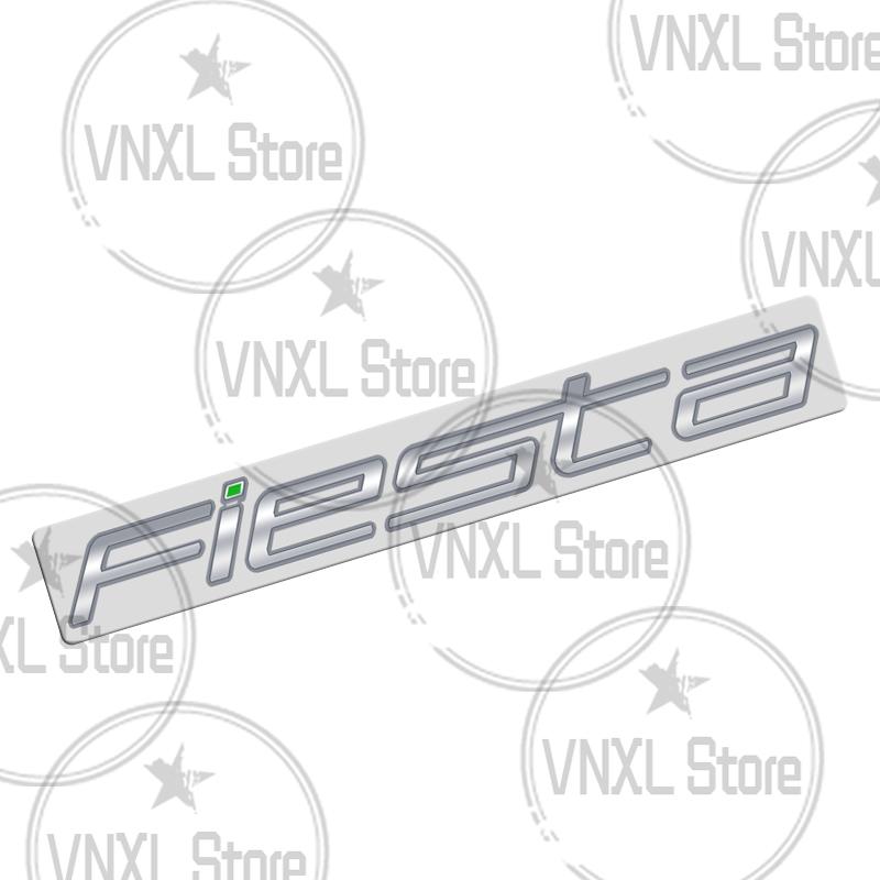 Car-Styling For Ford Fiesta Letter 3D Metal Stickers 3M Adhesive Backing Car Trunk Body Emblem Auto Lettering Decals Accessories