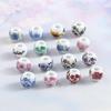 8mm Blue & White Porcelain Beads for DIY Jewelry & Beading Projects