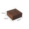 Vintage Walnut Wood Jewelry Displays Holder Rack Dark Brown High-end Display Stand Storage Photo Props Rings Earring Necklace
