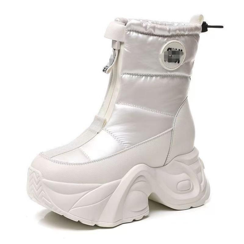 

Thickly-lined Waterproof and Slip-resistant Cotton Shoes, New Style Snow Boots for Women 40 бежевий