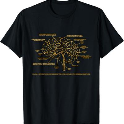 Human Anatomy Brain Shirt Medical Student Tee T-Shirt