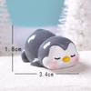 1/4PCS Cute Grey Penguin Doll Snow Landscape Gardening DIY Decoration Accessories Mini Desktop Small Ornament