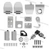 Para 1994-2013 Harley Touring Road King Street Glide 2006 Kit Premium de Ferragens Travas Dobradiças Conjunto de Fechadura para Baú Tour Pack Liga de Zinco