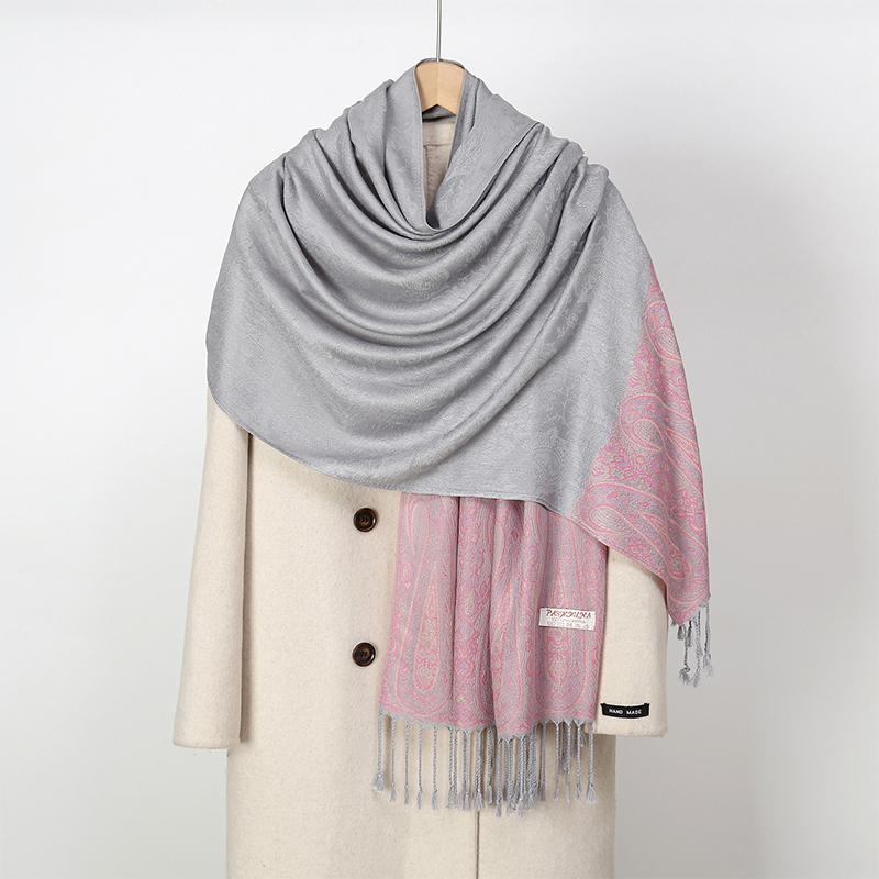 Women Paisley Scarf Cashmere Feeling Shawls Tassel Blanket Wraps Lady Scarves Foulard Bufanda Jacquard Pashmina Poncho Stoles