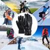 Heating Gloves Electric Heating Gloves Waterproof and Windproof Cycling Warm Gloves High Temperature 3-speed Temperature Control Warm Gloves