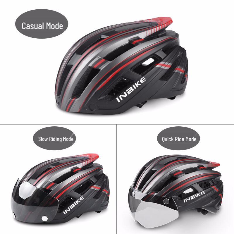 INBIKE Integrated Cycling Helmet with Goggles