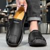 Handmade Leather Casual Shoes All-match Sneakers Men's Loafers Youth Driving Shoes Man Formal Shoes 2025 New Walking Footwear