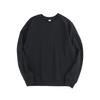 380g Heavyweight Combed Cotton Crewneck Sweatshirt, Fleece Long Sleeve Pullover, Relaxed Fit Triangle Cut, Unisex