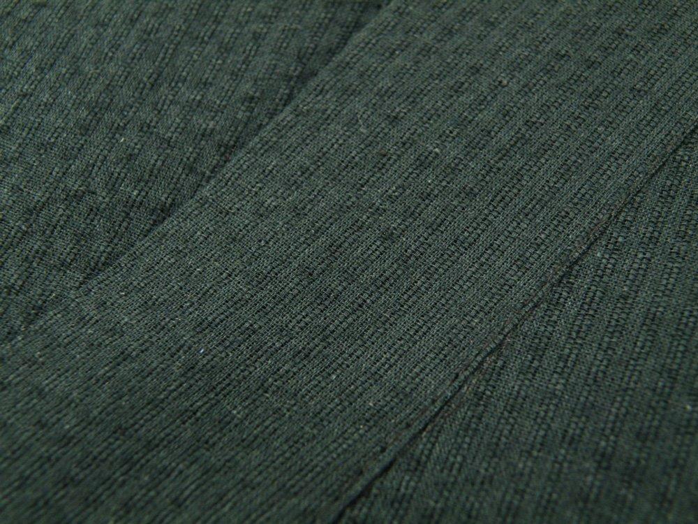 Cotton linen blend shijira weave suitable for heights [Sarasa] men's jinbei, M-3L sizes, 160-185cm, js-8 (L size, black)