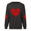 Ladies' Valentine's Day Printed Casual Long Sleeved Sports Hoodie Top