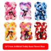 16*24cm Artificial Teddy Rose Multicolors Romantic Valentines Day Gift Girlfriend Women Anniversary Bear Flower Bear