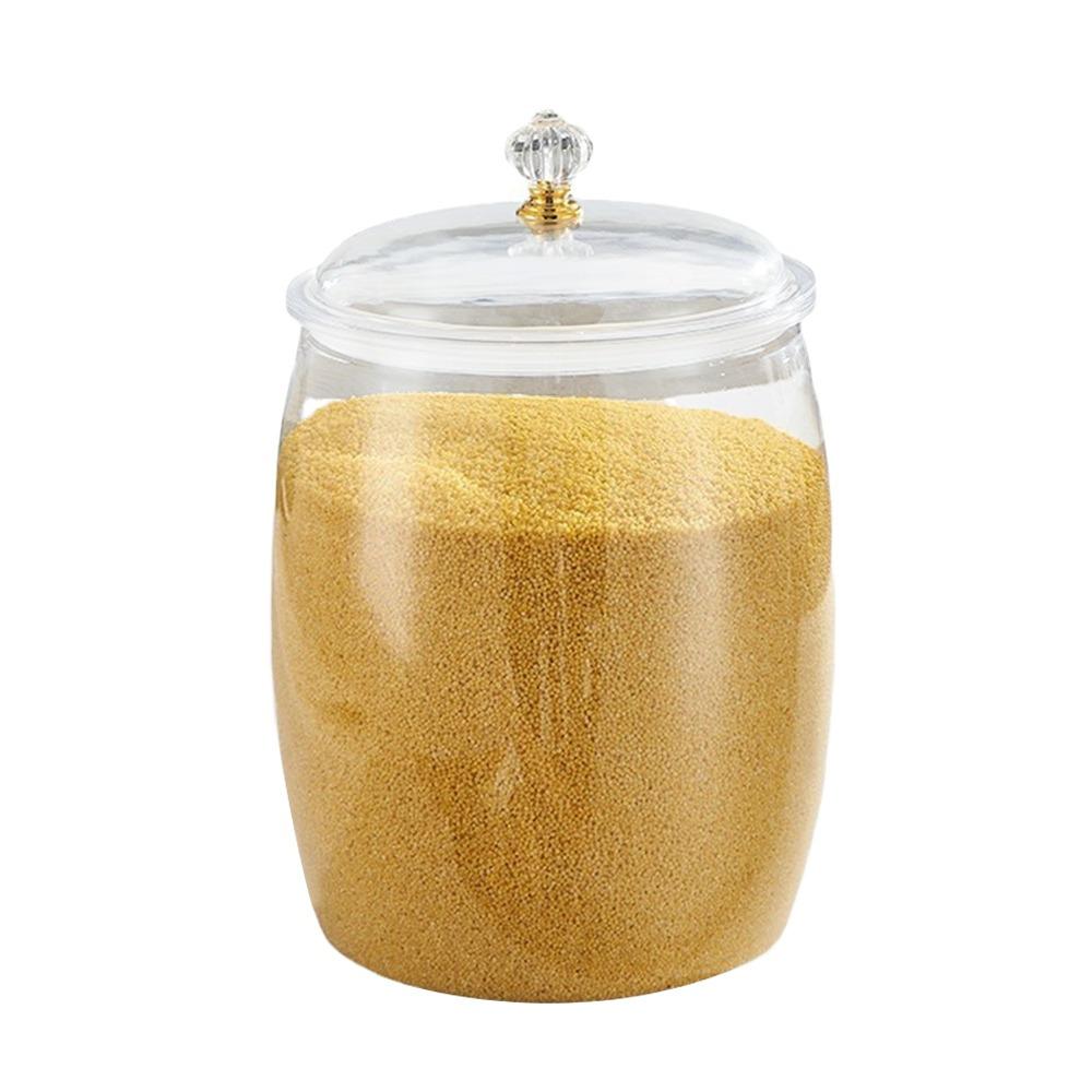 Moisture-Proof Canister Jar Wide Mouth Rice Storage Bucket Durable Sealed Can  Kitchen