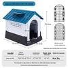 Rainproof Outdoor Dog Kennel for Medium & Large Dogs with Bed - Summer Cat Nest & Dog Cage Villa