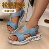 2025 Foreign Trade Summer New Women's Platform Sandals Large Size Soft Sole Casual Fish Mouth Platform Beach Sandals