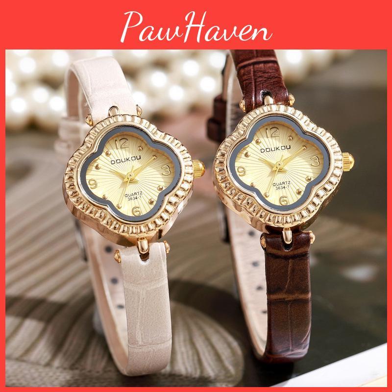 Clover Womens Valentines Day Lucky Quartz Watch 2024 Elegant Simple Design With Temperament Belt