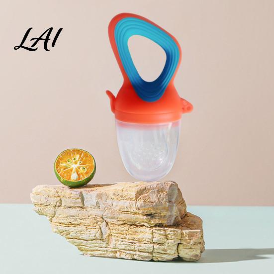 BPA Free Baby Feeder Silicone Fruit Pacifier Self Feeding And Teething Pacifier Relief Toy Easy to Hold Seamless Odorless Toddler Nibbler Toy