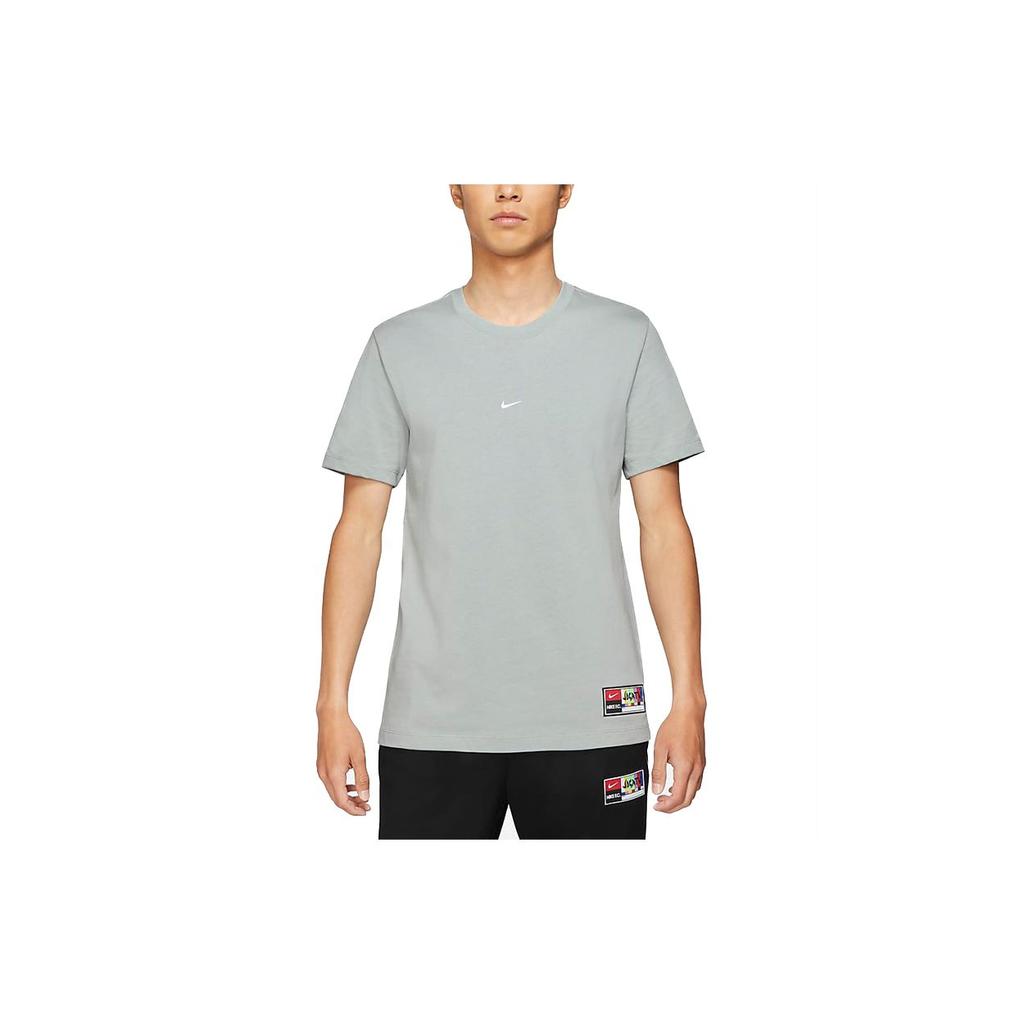 Nike FC Seasonal Graphic Tee With Large Back Logo Men Tops Grey DH3703-019