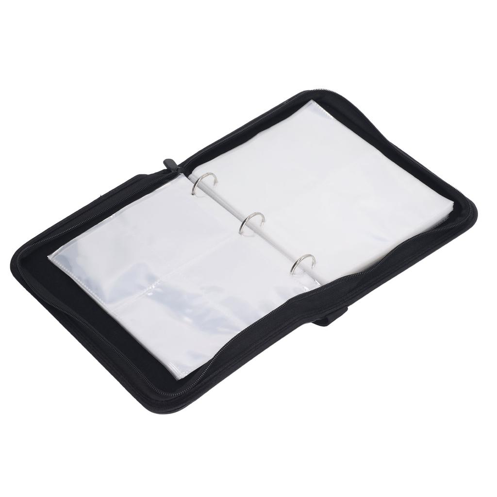 Sammelkartenordner 4 Fächer 50 Klarsichthüllen Reißverschluss verhindert Knicken Sammelkartenalbum