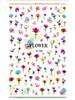 3D Waterproof Self-Adhesive Flower Nail Stickers: Spring Peach, Rose, Cherry Blossom Decals
