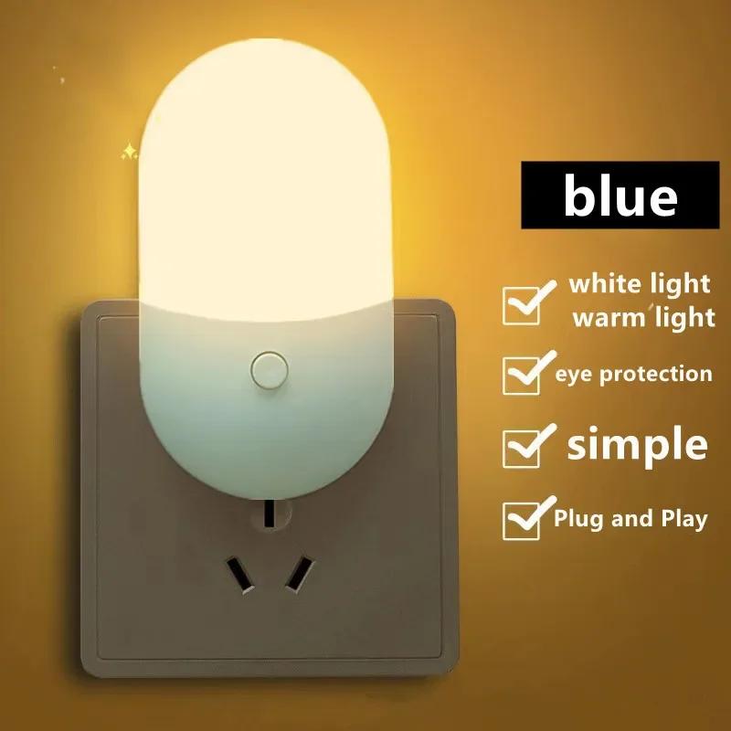 EU/US-Stecker LED-Nachtlicht Sensorbeleuchtung Mini-Nachtlicht Lampe Für Kinderzimmer Schlafzimmerleuchten Weihnachtsstecker Nachtlampe