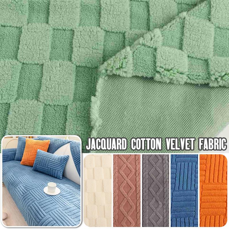 100x200cm Jacquard Soft Plush Velvet Fabric For Sewing Home Wear Clothes Sofa Cushion Blanket Handmade DIY Fabric