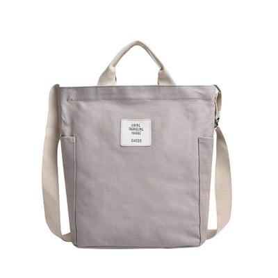 CUDO Tote Bag for Shoulder Large For Commuting To Work or Gray Women, Canvas, Plain, Bag, 2-way, Crossbody, A4, Canvas, Lightweight, Capacity, School,