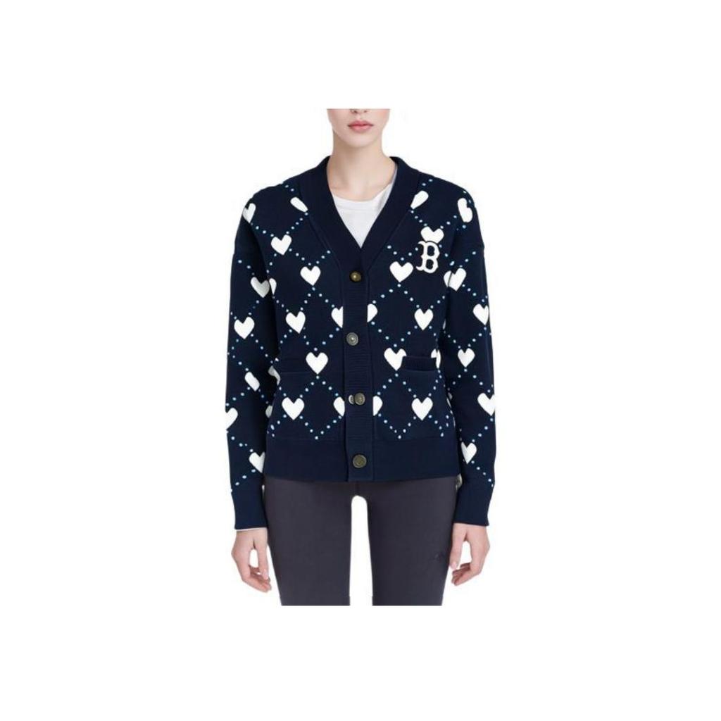 New MLB Boston Red Sox Knitwear Women's Blue 3AKCH0134-43NYD