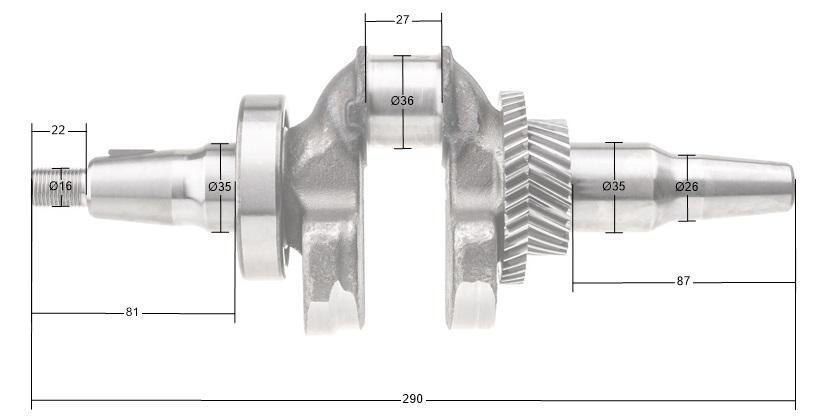 Kurbelwelle Rato Motor R420 13300-Z190110-0000