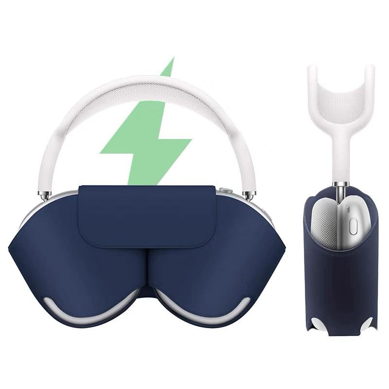 Kompatibilní s pouzdrem na sluchátka AirPods Piston, Magnetický typ s plným pokrytím, Pouzdro na sluchátka AirPods Max 2. generace pro režim spánku