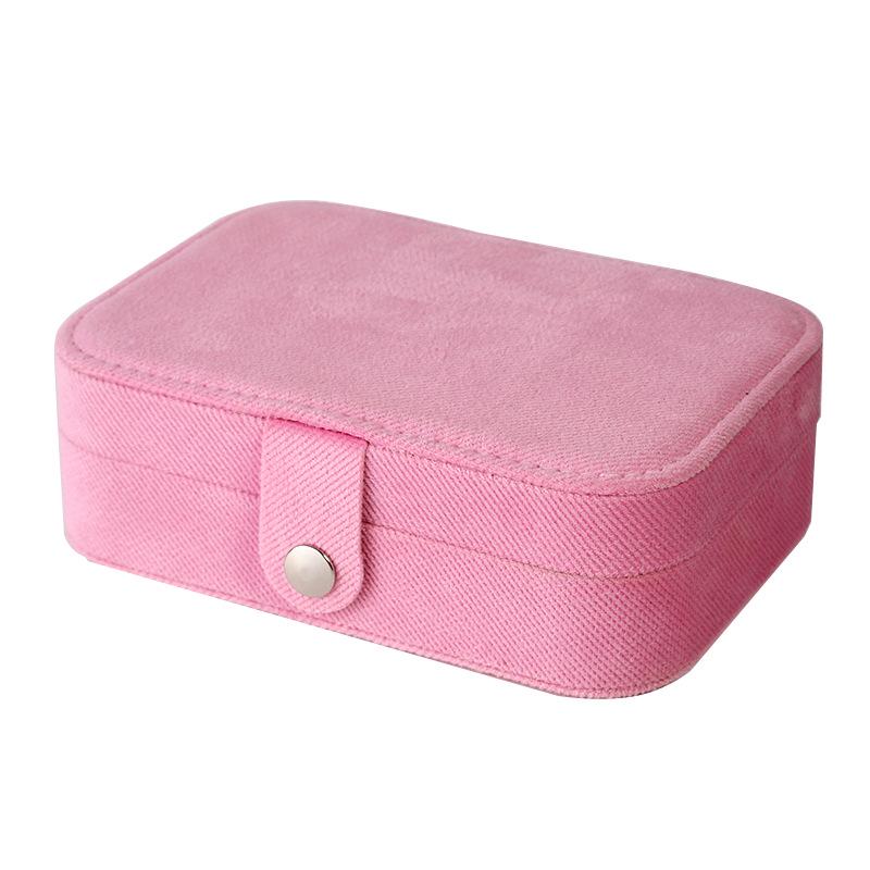 Double Layer Large Capacity Flannel Jewelry Box for Earrings, Necklaces, and Rings