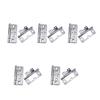 10Pieces Door Hinges Without Mortise Silents Operations Convenient for Cabinetry Furniture and Wardrobe Door Daily Use