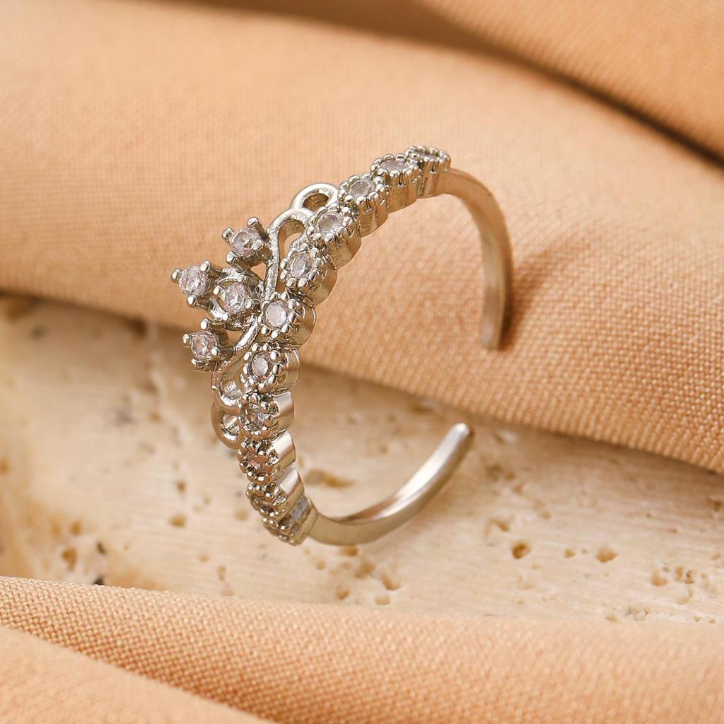High-End Cross-Border Fashion Bow Ring for Women - European & American Style Open Index Finger Accessory
