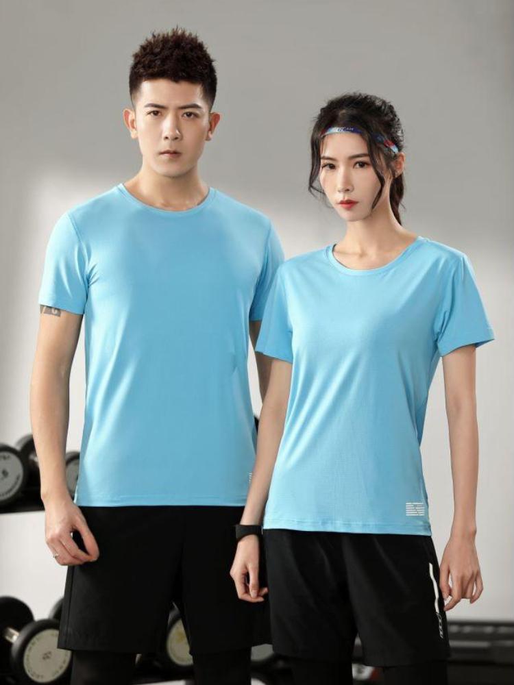Soft Unisex T Shirt Summer Crew Neck Minimalist Tops Solid Color Unisex Lightweight T-shirt for Women and Men YG-2116