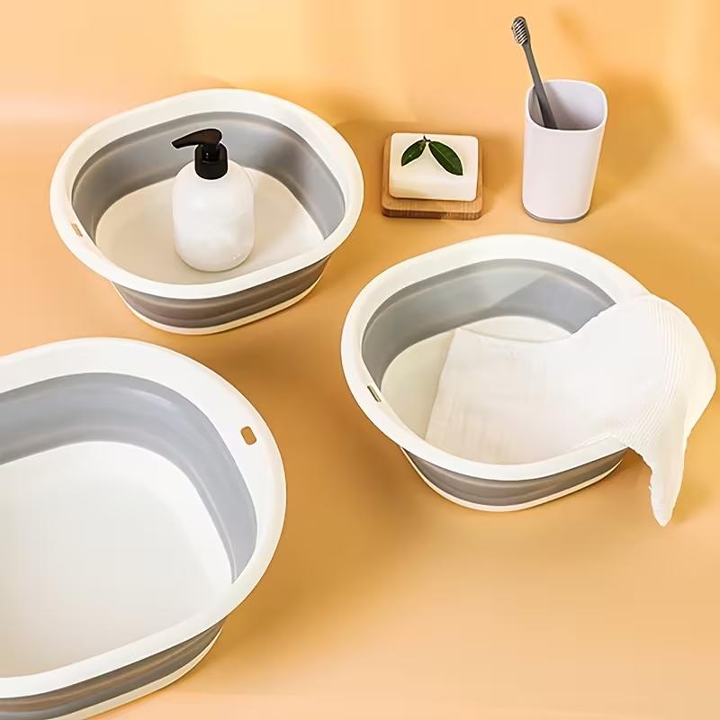 1Pc/Foldable Basin Portable Collapsible Washbasin for Home Travel Multifunctional Storage Washbasin