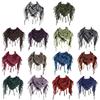 124A Ørken Shemagh Tørklæde Blødt Med Kvast Arabisk Hovedtørklæde Unisex Keffiyeh Bandana Unisex Hovedindpakning Arabisk Tørklæde Hovedbeklædning