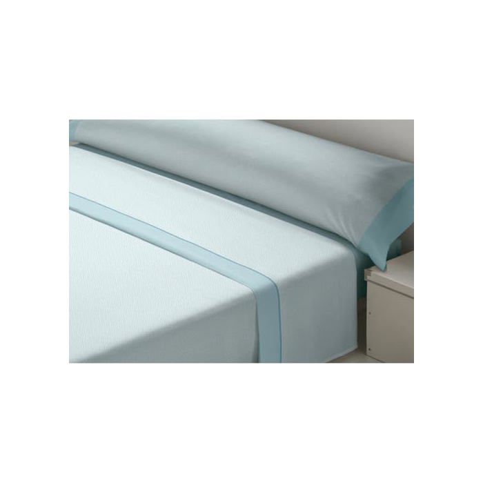 Parure de lit en flanelle - D'Or - California King - Bleu - Multicolore - Abstrait - Coton - Lavage à la main - 100 fils