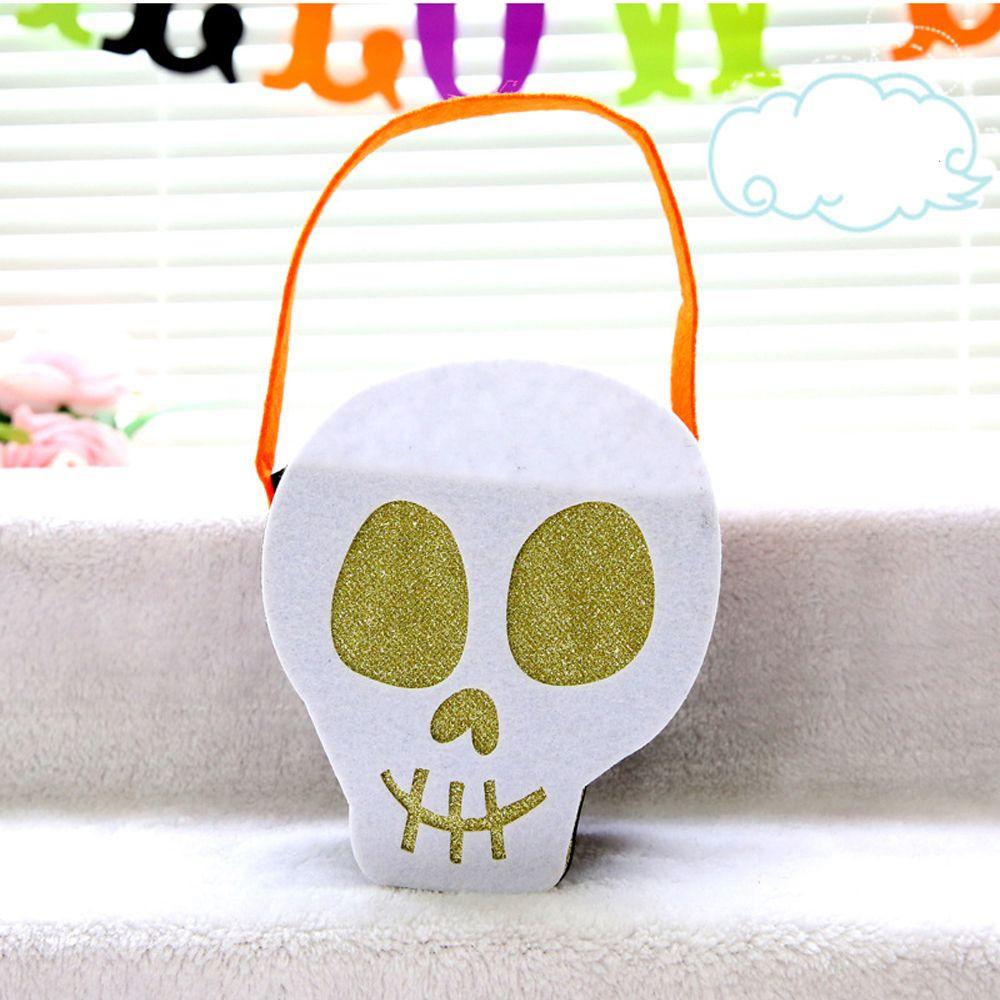 Ornament Trick Or Treat For Children Kids Gift Pouch Non-woven Bag Halloween Candy Bag Tote Bag