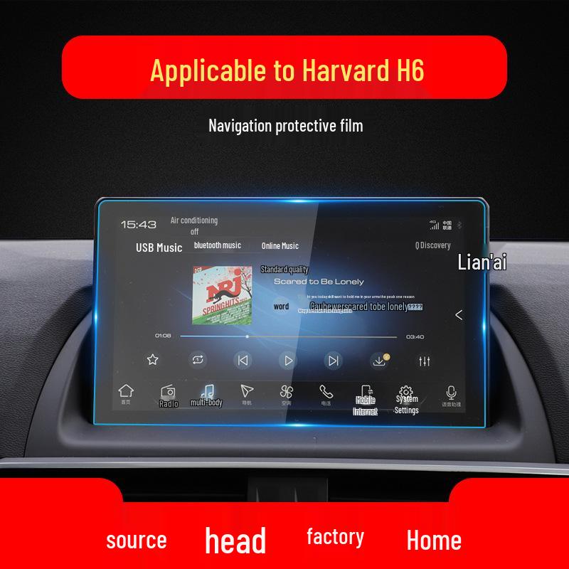 Tempered Film for Haval H6 2nd/3rd Gen: Navigation & Console Protection (25 Models)