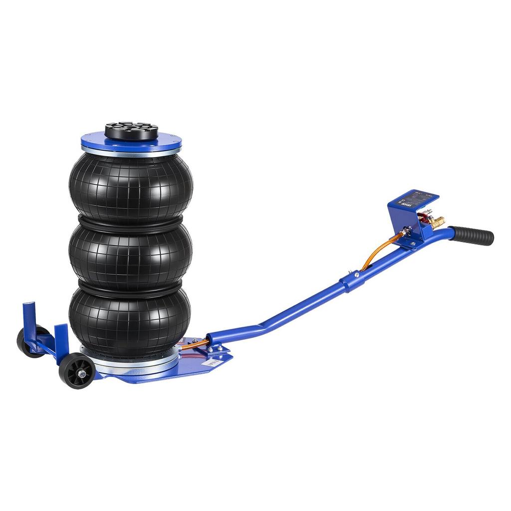 Air Jack, 3 Ton Triple Bag Air Jack, Airbag with Six Steel Pipes, Lift Up to 450 mm, 1-6 s Fast Lifting Pneumatic with Long Handle & Rubber Pad for