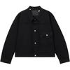 Levis Loose Short American Vintage Collar Denim Jacket Men Jackets Black A9137-0000