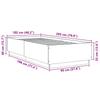 Bed Frame in Sonoma Oak Finish 100 x 200 cm Engineered Wood