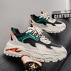 Men'S Breathable Sports Running Shoes  New Style Dad Casual Thick Bottom Heightening Mesh Surface Trendy Student Sneakers