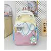 Korean Cute Schoolbag Female High capacity Junior and Senior High School Students' Schoolbags Leisure Joker Backpack Light Travel Backpack.