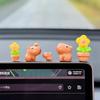 Mini Capybara Figure Ornament Desk Accessories Automotive Car Interior Ornament Resin Figure Miniature Model Animals Decoration