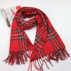Tonglu scarf new 2025 christmas red winter women's plaid imitation cashmere scarf style versatile shawl scarf